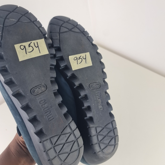 Munro Mary Jane Shoes Womens  Blue Nubuck Leather Journey Comfort Size 11 - Picture 8 of 15